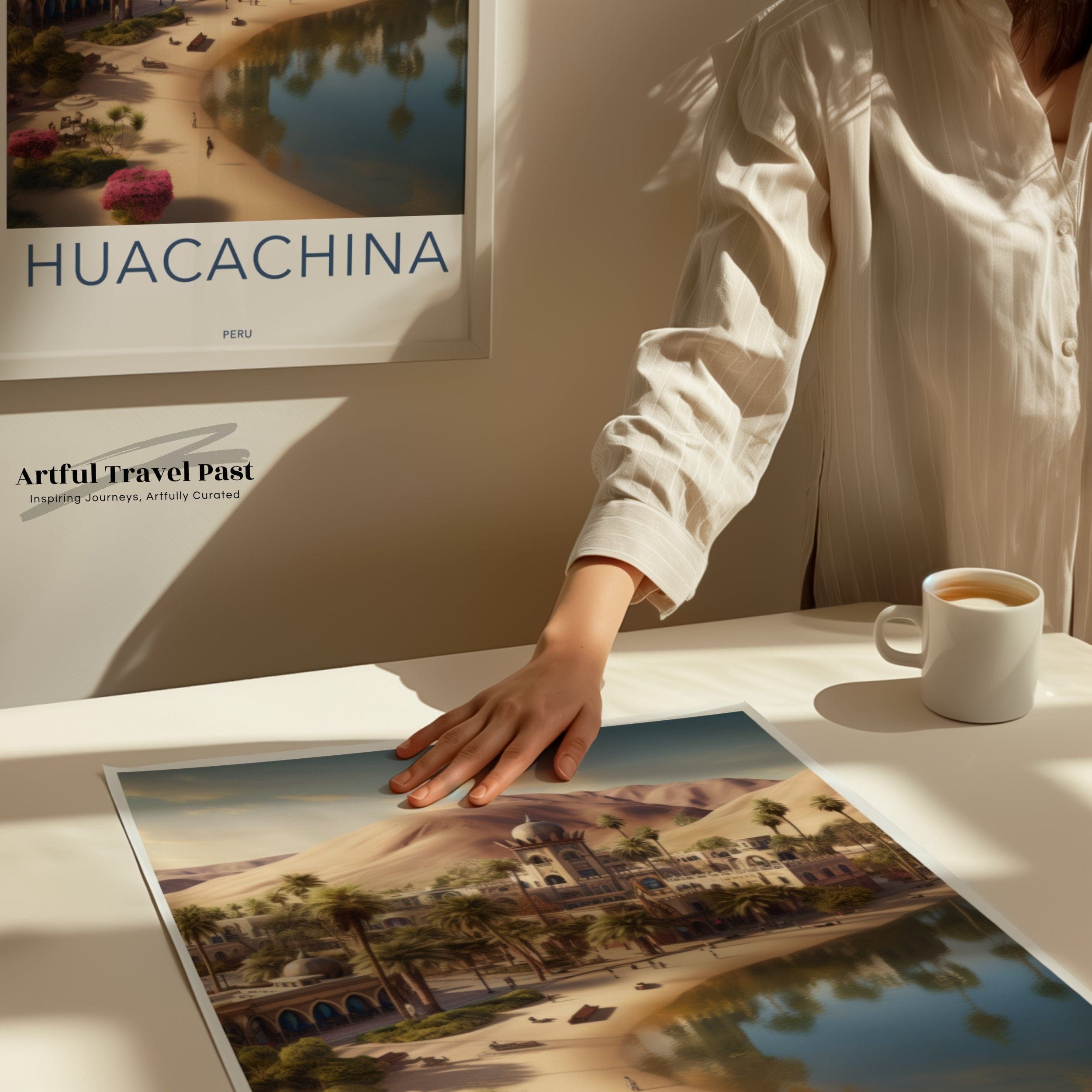 Huacachina Poster | Peru Wall Art | South America Decor