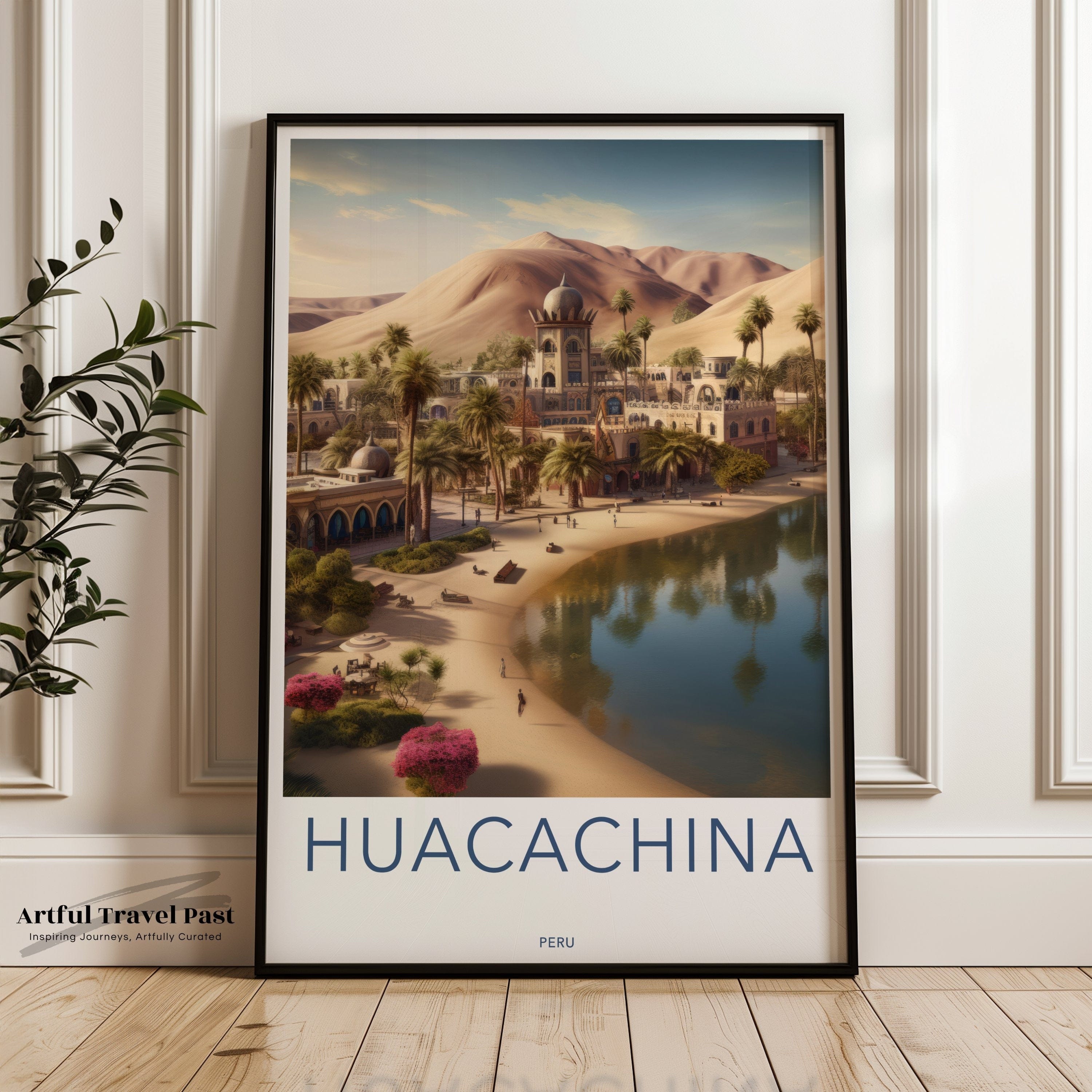 Huacachina Poster | Peru Wall Art | South America Decor