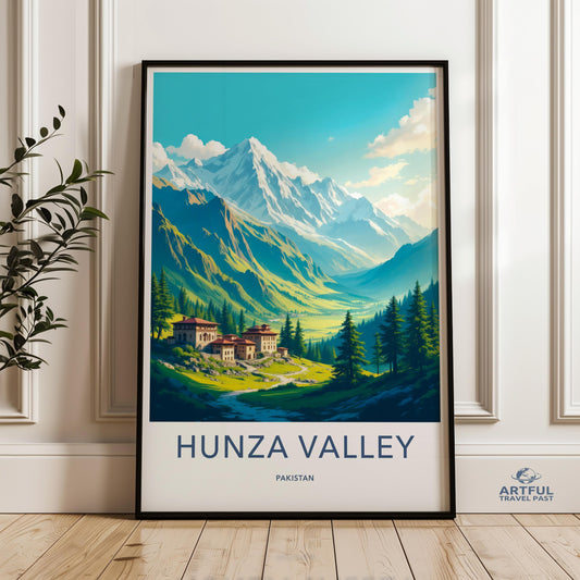 Hunza Valley Poster - Pakistan Wall Art