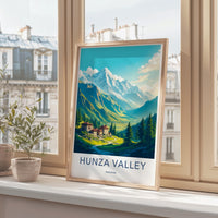 Hunza Valley Poster - Pakistan Wall Art