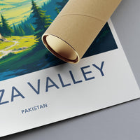 Hunza Valley Poster - Pakistan Wall Art