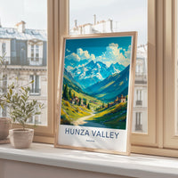 Hunza Valley Poster - Pakistan Wall Art