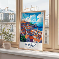 Hvar Poster | Croatia Wall Art | Europe Decor
