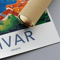 Hvar Poster | Croatia Wall Art | Mediterranean Decor