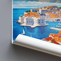 Hvar Poster | Croatia Wall Art | Mediterranean Decor