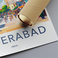 Hyderabad Poster | Telangana Wall Art | India Decor