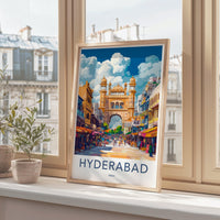 Hyderabad Poster | Telangana Wall Art | India Decor