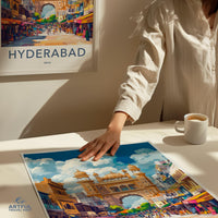 Hyderabad Poster | Telangana Wall Art | India Decor