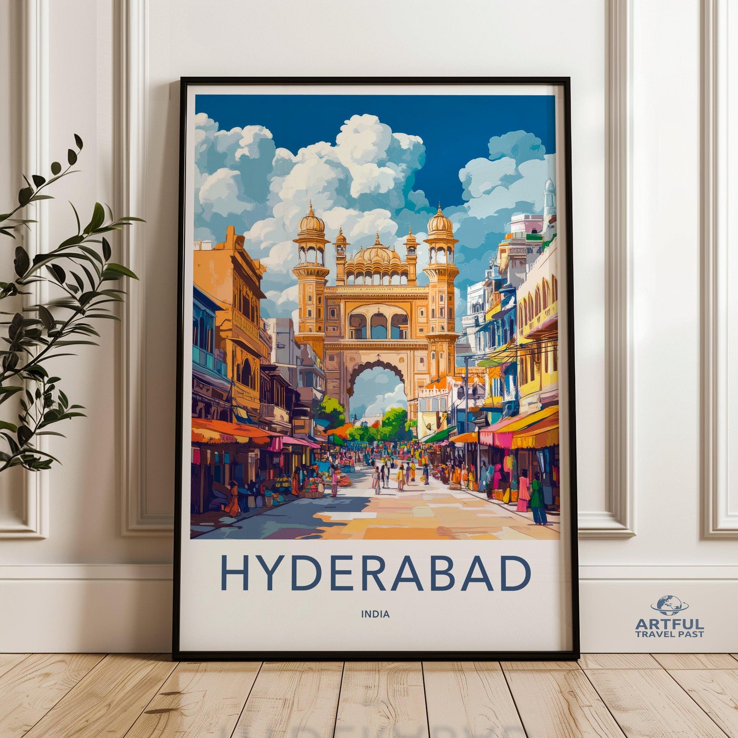 Hyderabad Poster | Telangana Wall Art | India Decor