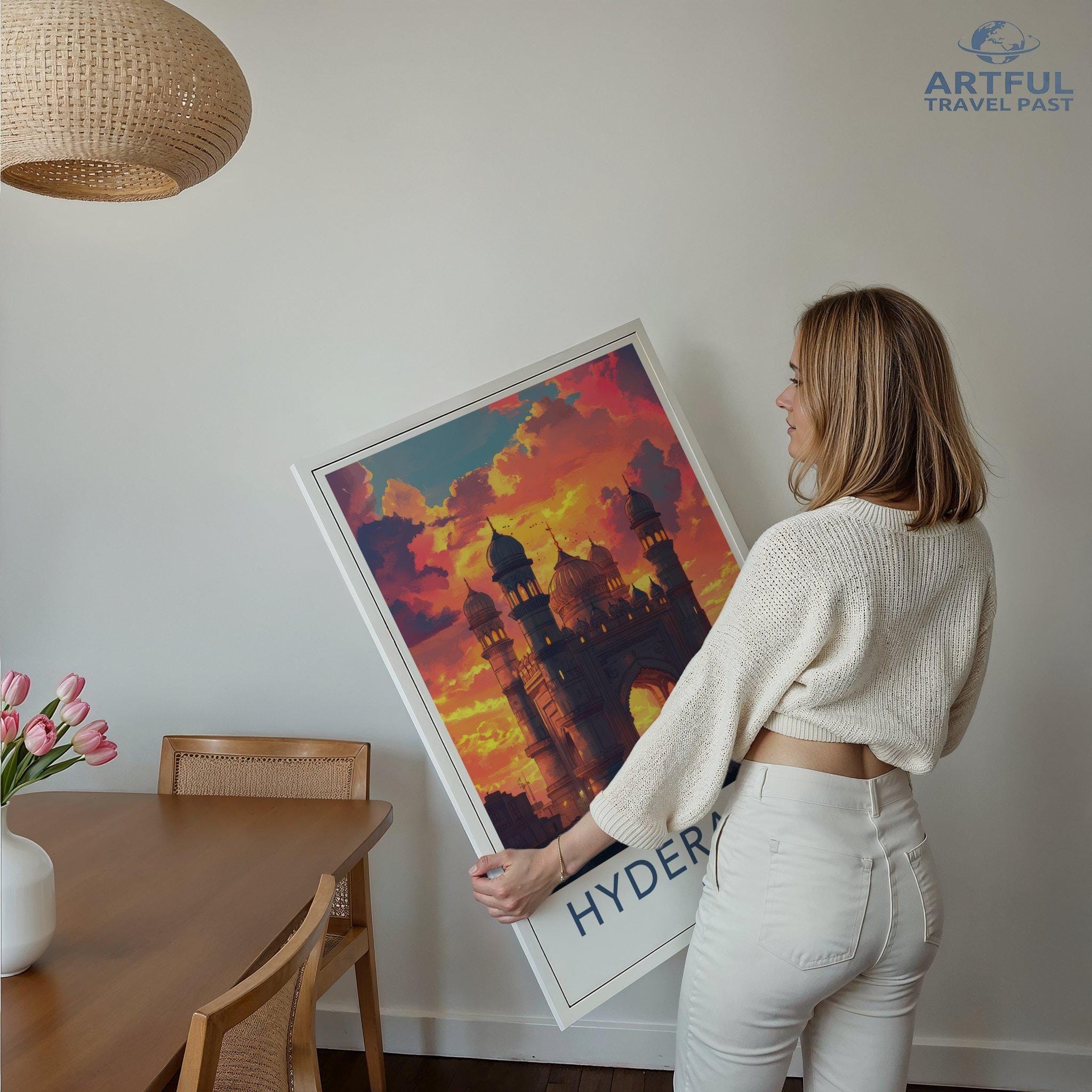 Hyderabad Poster | Telangana Wall Art | India Decor