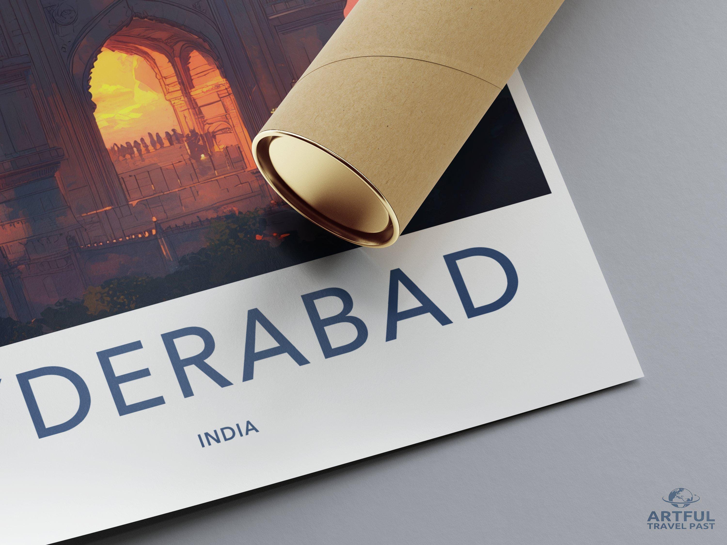 Hyderabad Poster | Telangana Wall Art | India Decor