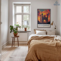 Hyderabad Poster | Telangana Wall Art | India Decor