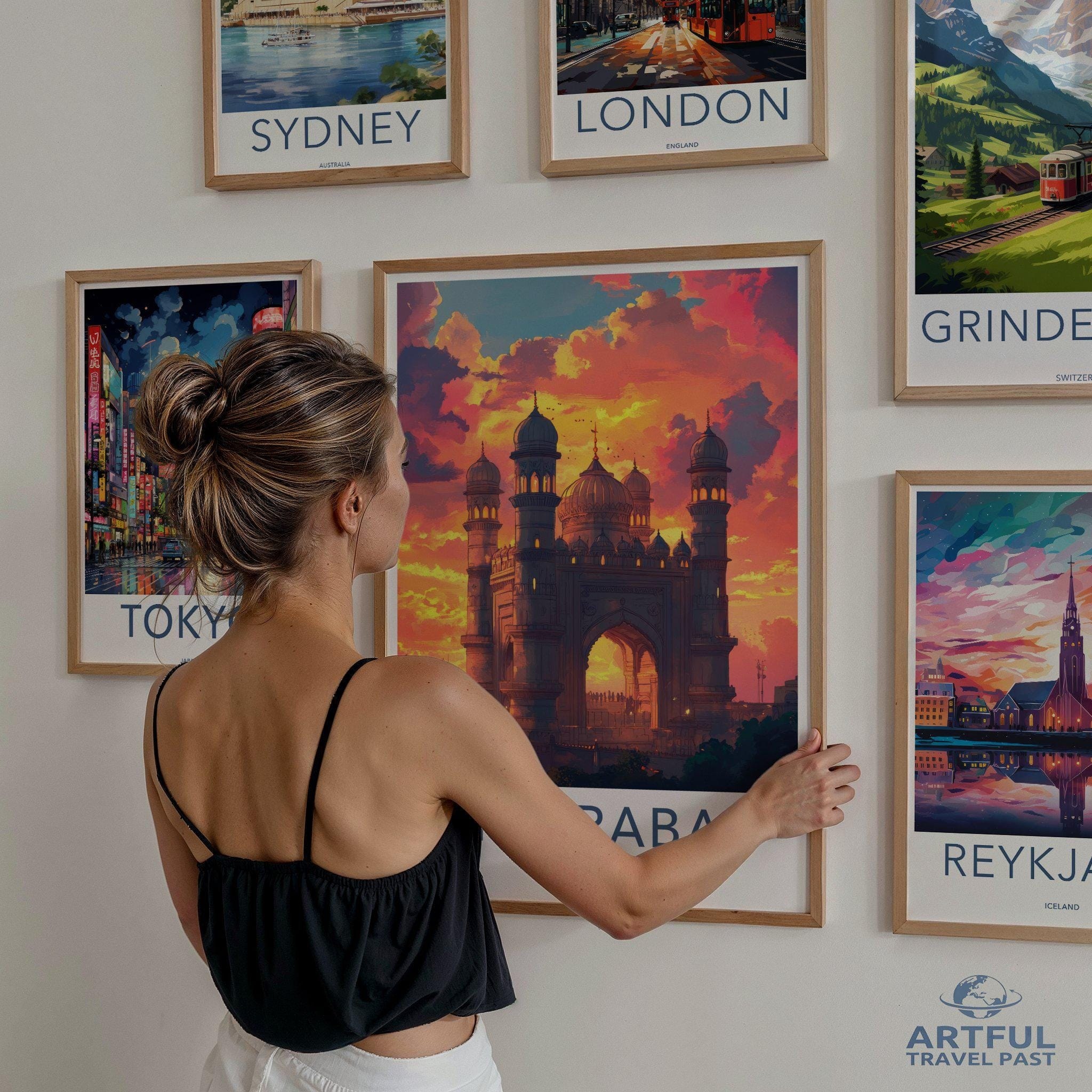 Hyderabad Poster | Telangana Wall Art | India Decor