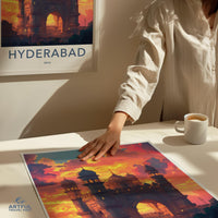Hyderabad Poster | Telangana Wall Art | India Decor