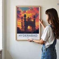 Hyderabad Poster | Telangana Wall Art | India Decor