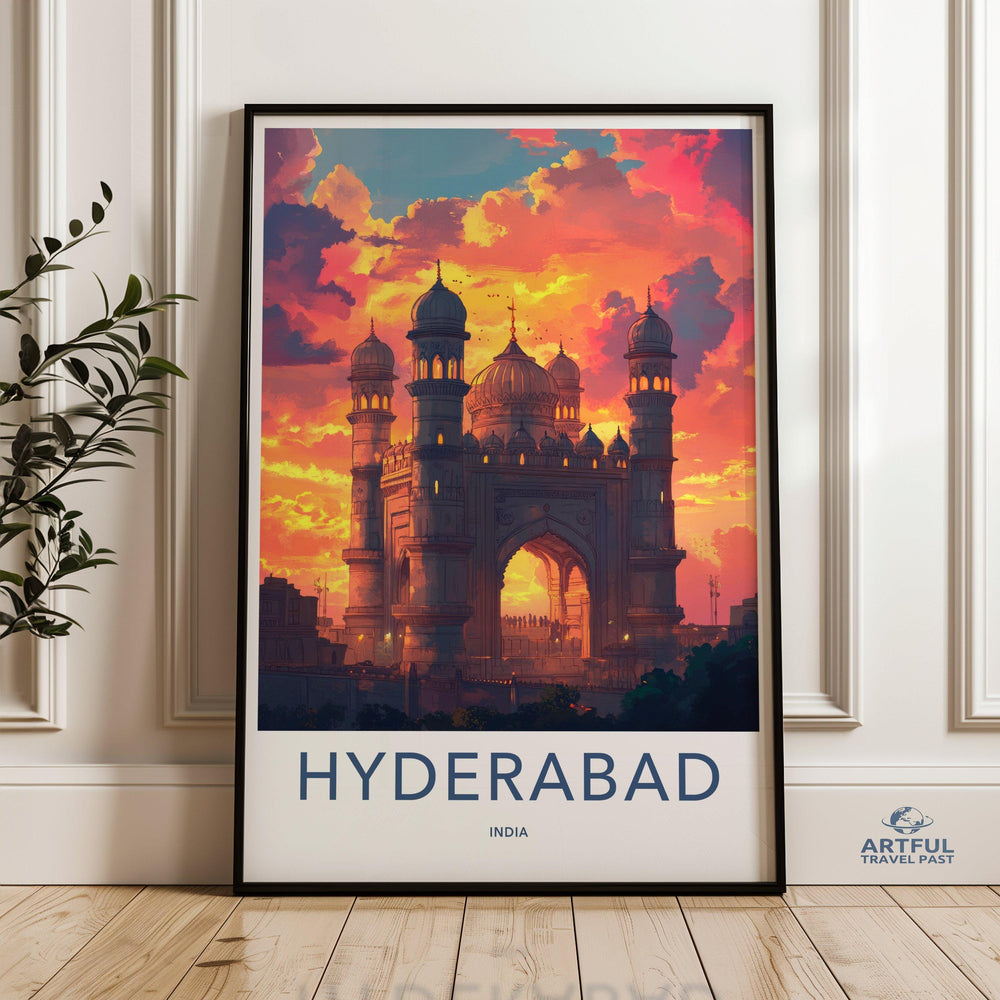 Hyderabad Poster | Telangana Wall Art | India Decor