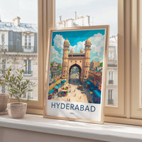 Hyderabad Poster | Telangana Wall Art | India Decor