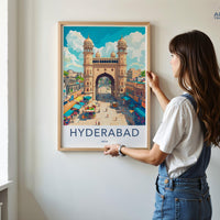 Hyderabad Poster | Telangana Wall Art | India Decor