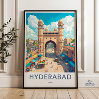 Hyderabad Poster | Telangana Wall Art | India Decor