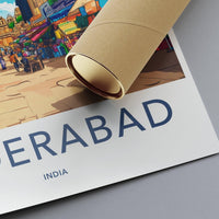 Hyderabad Poster | Telangana Wall Art | India Decor