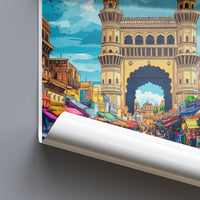 Hyderabad Poster | Telangana Wall Art | India Decor