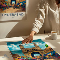 Hyderabad Poster | Telangana Wall Art | India Decor