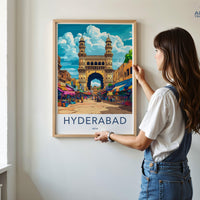 Hyderabad Poster | Telangana Wall Art | India Decor