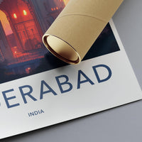 Hyderabad Poster | Telangana Wall Art | India Decor