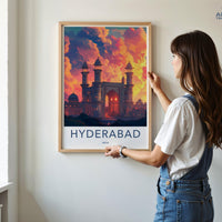 Hyderabad Poster | Telangana Wall Art | India Decor