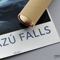 Iguazú Falls Poster | Brazil Wall Art | South America Decor