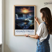 Iguazu Falls Poster | National Park | Paraguay Wall Art