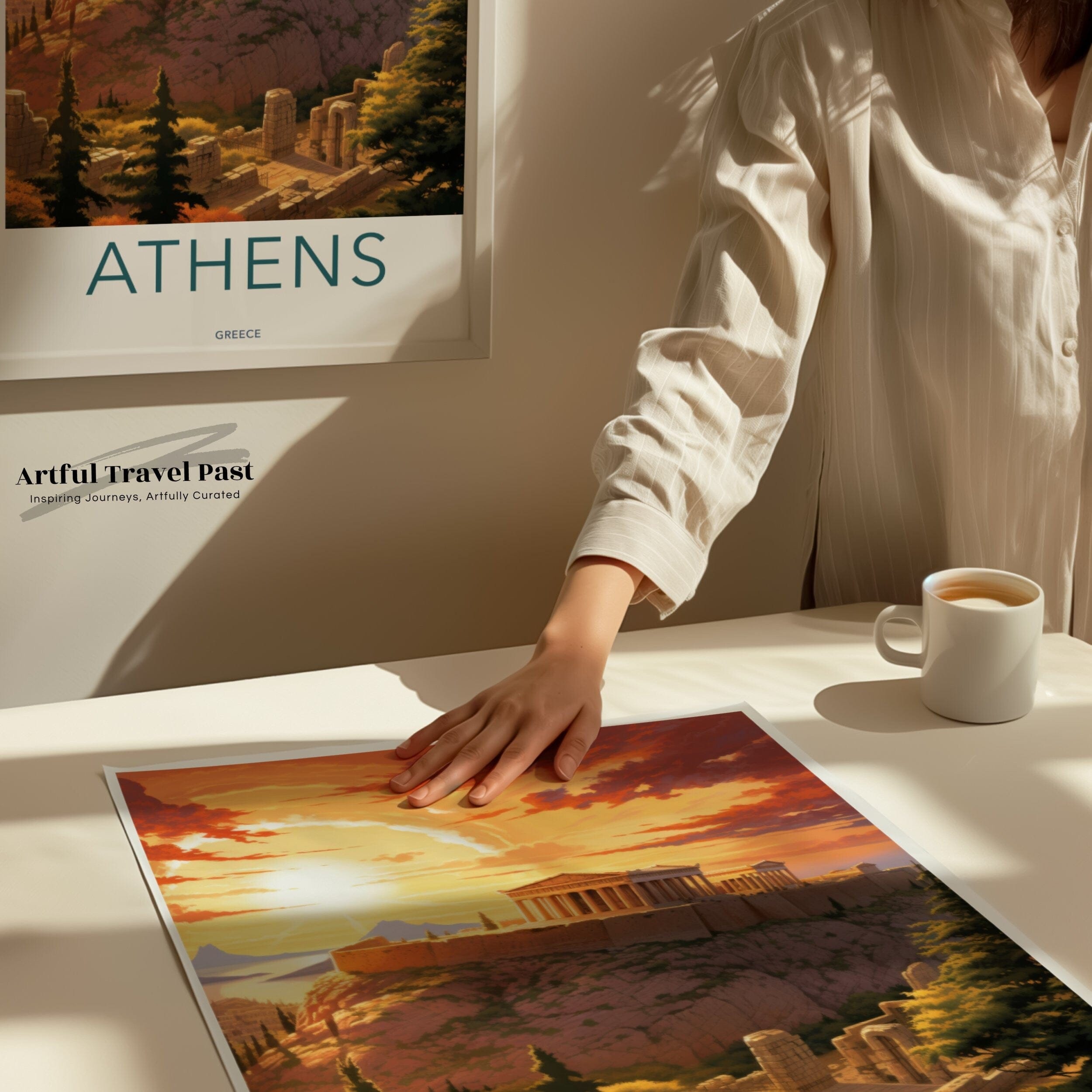 Wall Art Athens Poster | Greece Wall Art | Europe Decor