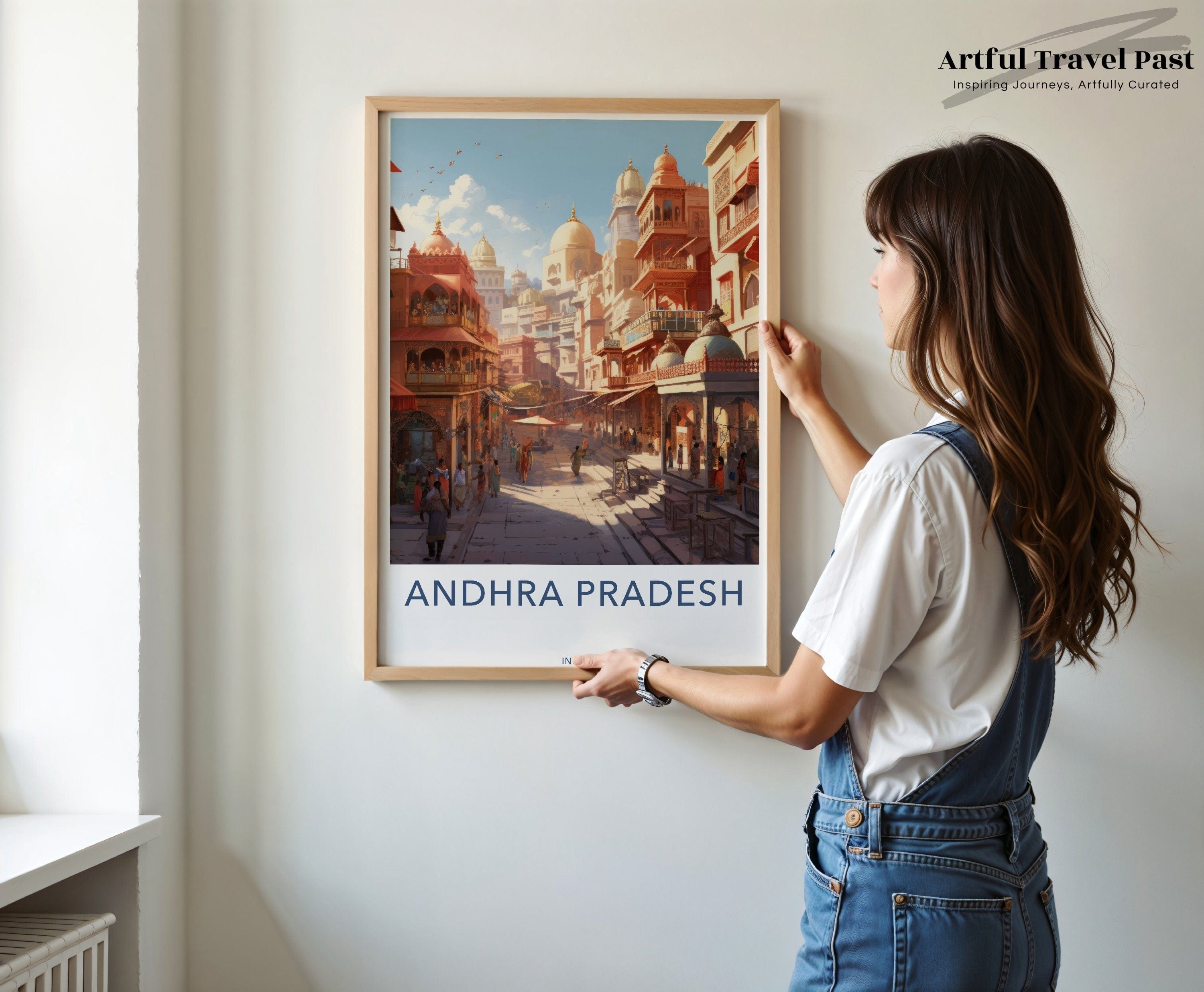 Wall Art Andhra Pradesh Poster | India Wall Art | South Asia Decor