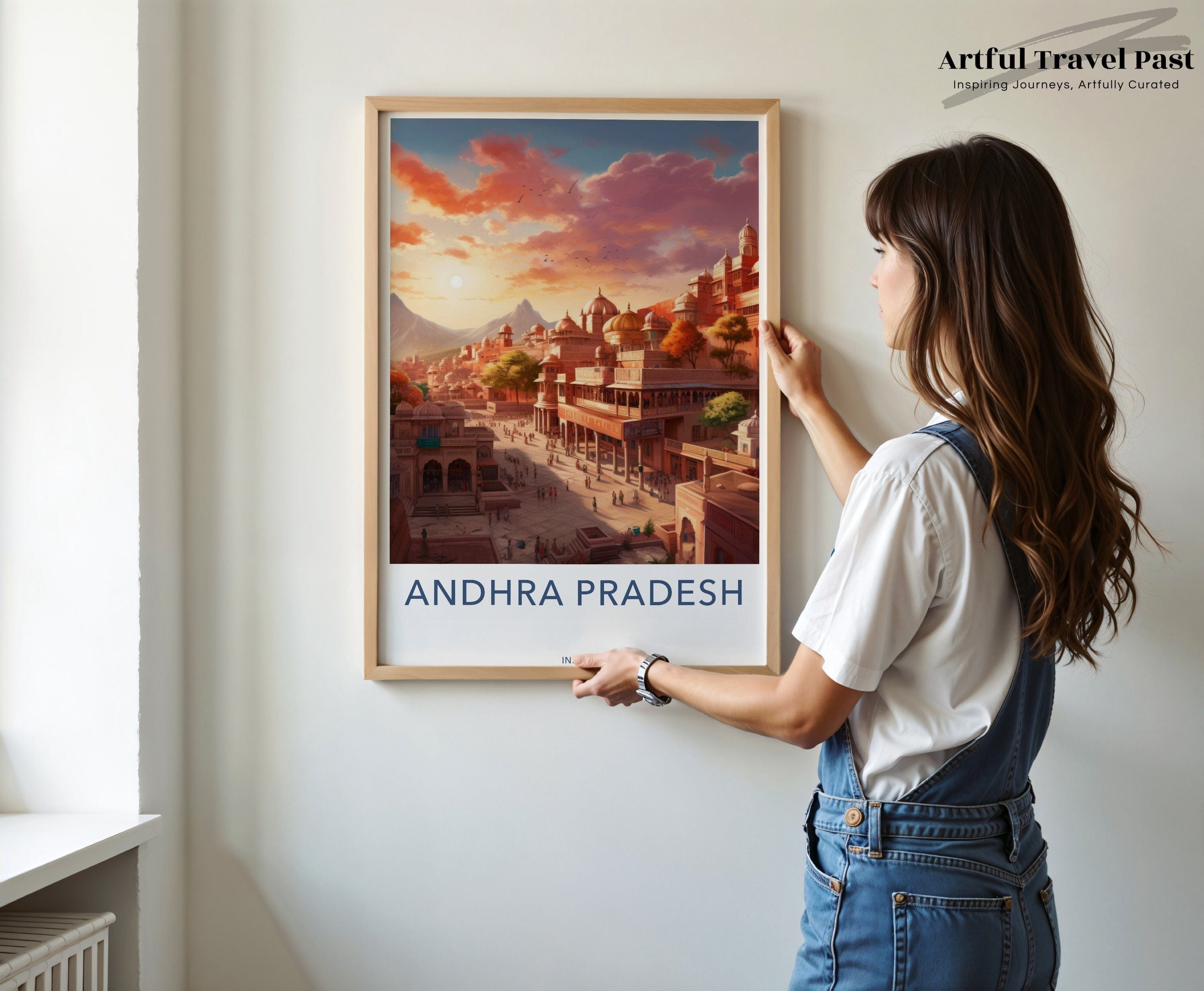 Wall Art Andhra Pradesh Poster | India Wall Art | South Asia Decor