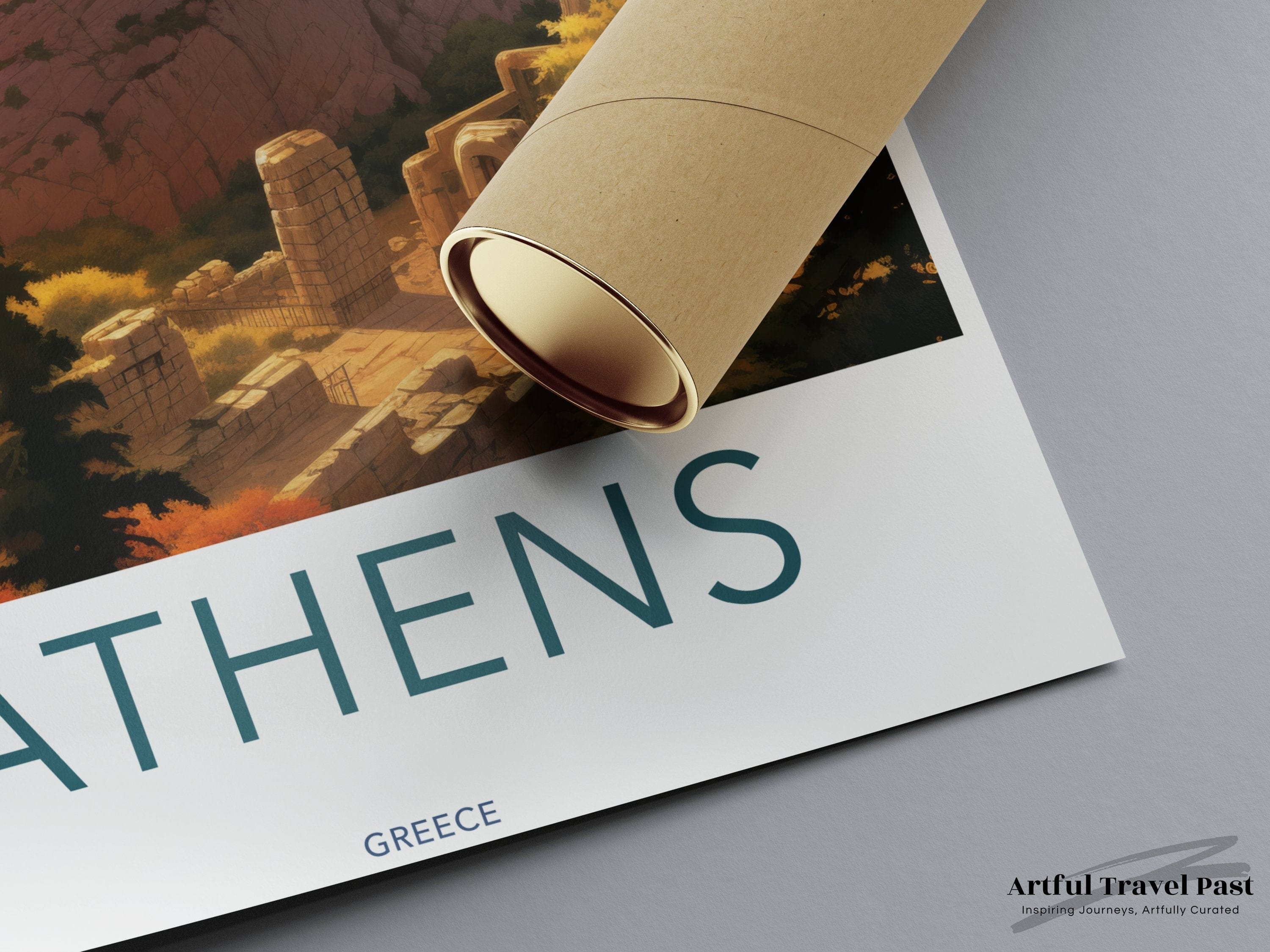 Wall Art Athens Poster | Greece Wall Art | Europe Decor