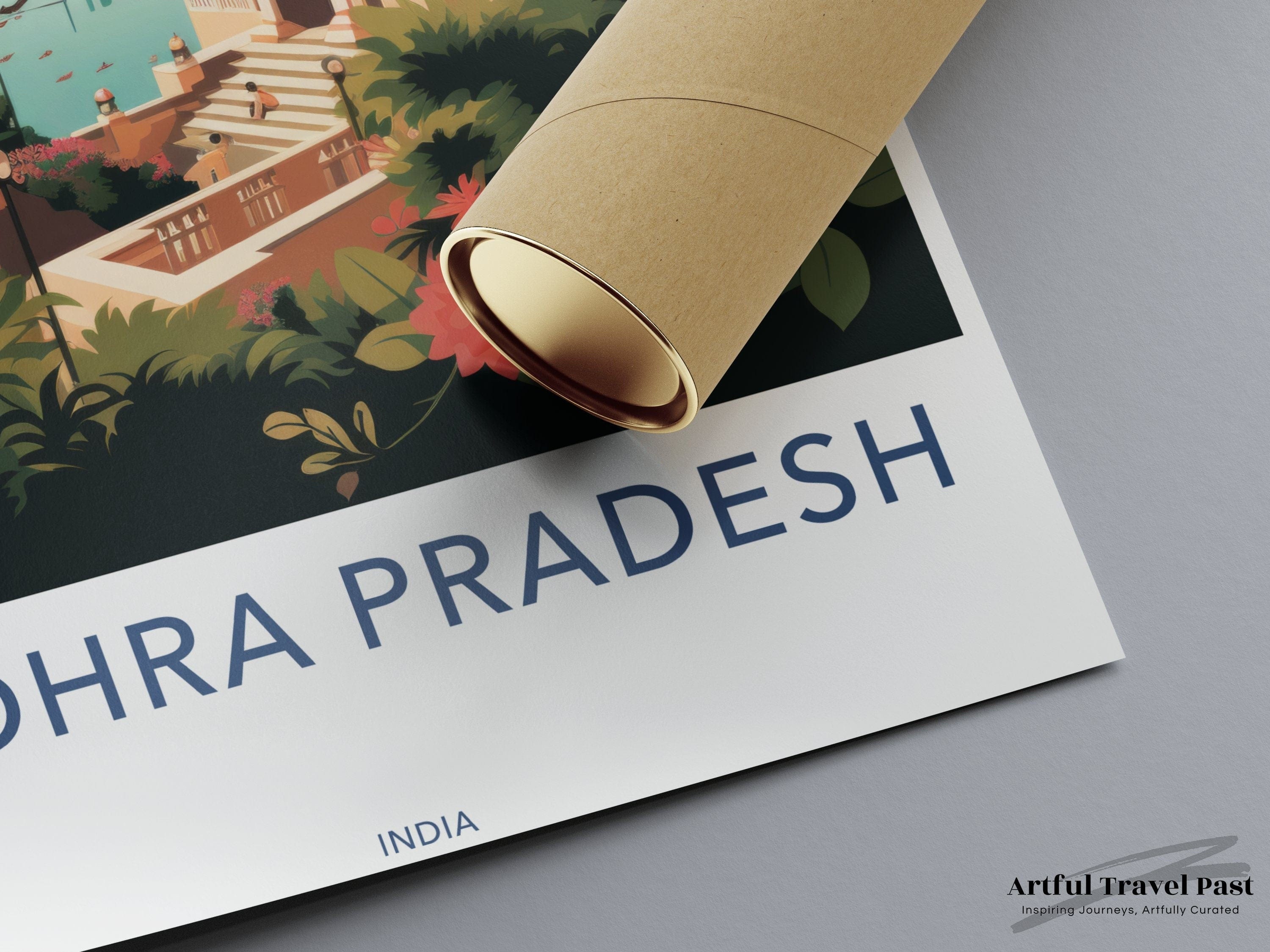 Wall Art Andhra Pradesh Poster | India Wall Art | South Asia Decor