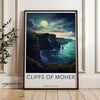 Cliffs of Moher Framed Poster, Ireland Landscape Wall Art, Scenic Coastal Artwork, Irish Landmark Decor, Stunning Nature View