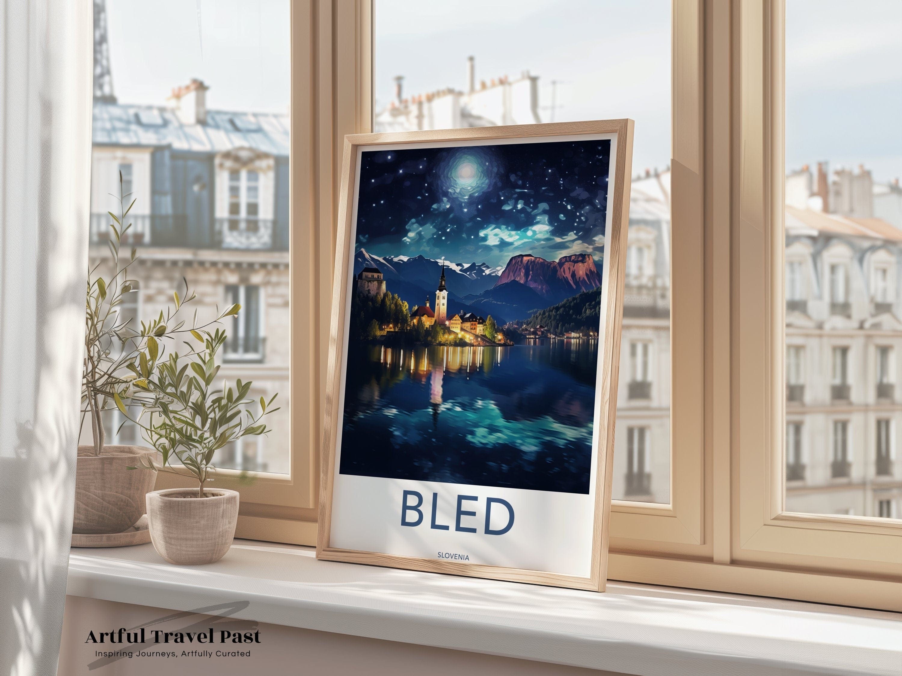 Wall Art Bled Poster | Slovenia Wall Art | Eastern Europe Decor