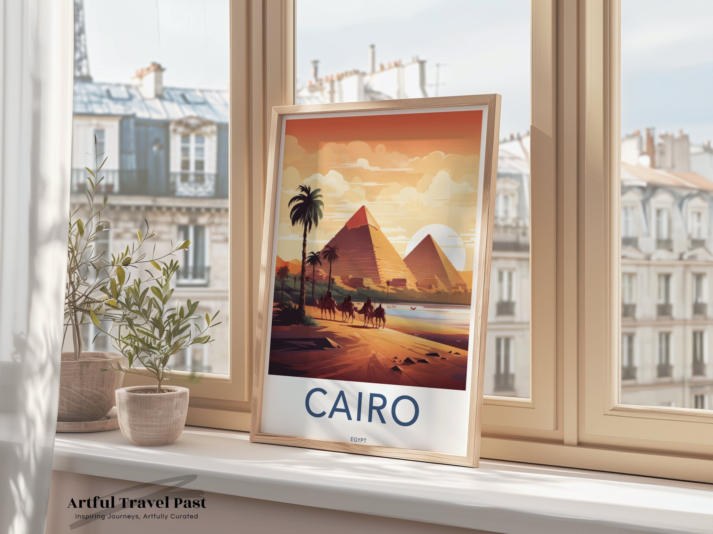 Wall Art Cairo Poster | Egypt Wall Art | Middle East Decor