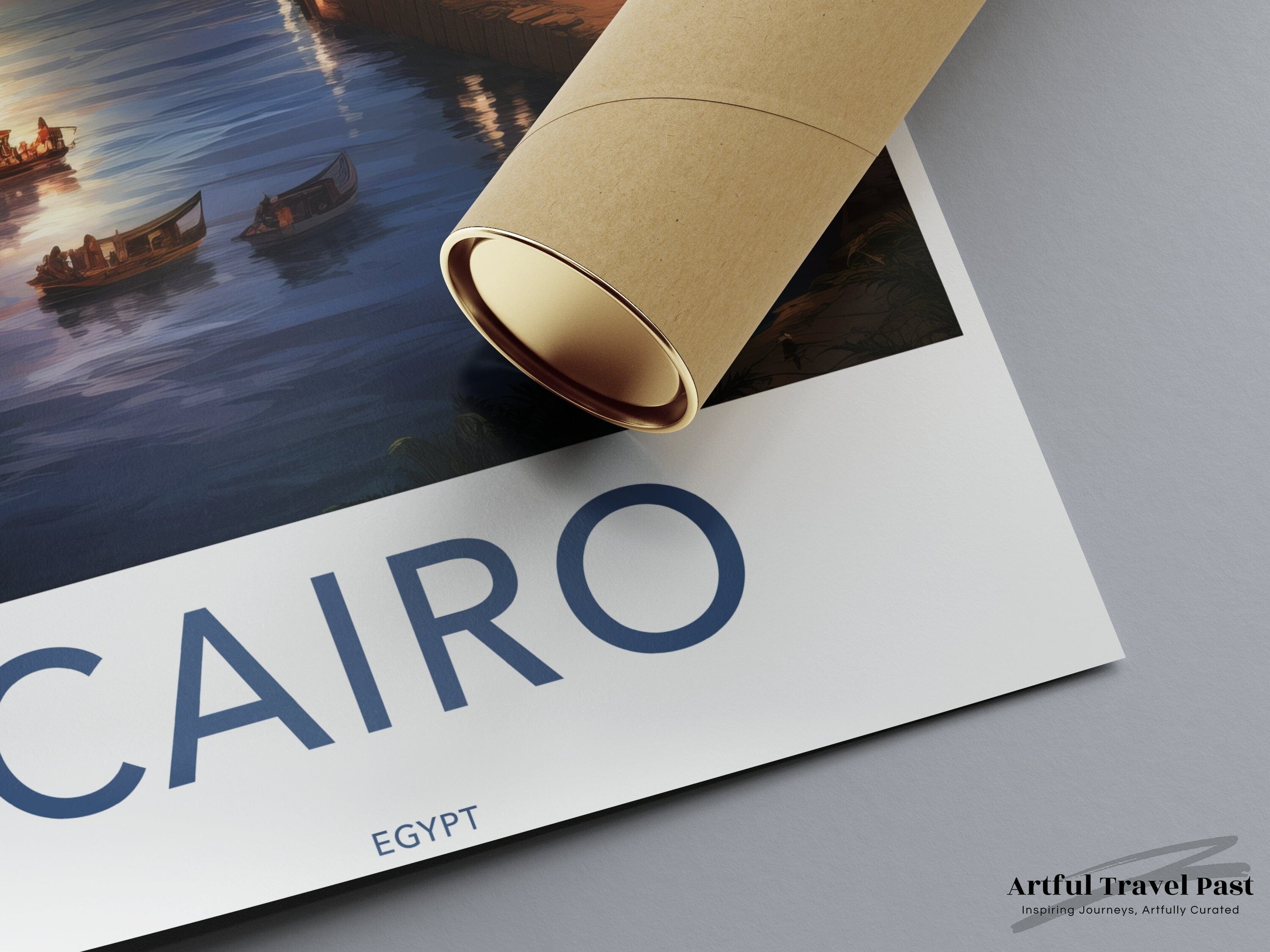 Wall Art Cairo Poster | Nile River Print | Egypt Wall Art