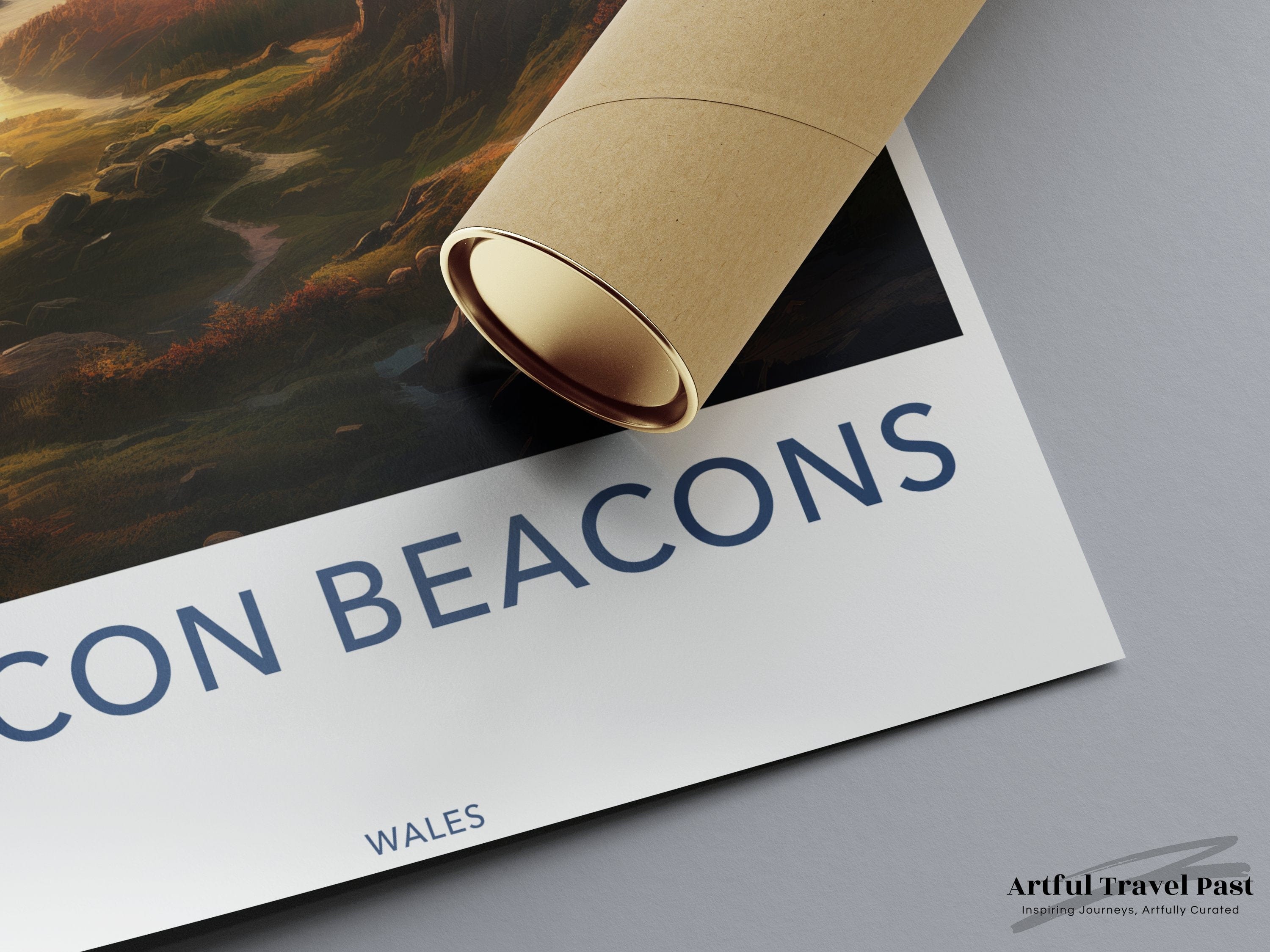 Wall Art Brecon Beacons Poster | National Landmark | Wales Wall Art