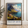 Isle of Skye Framed Poster, Stunning Scotland Landscape, Highland Wall Art, Scenic Nature Print, Home Decor, Travel Photography