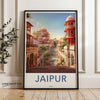 Jaipur India Wall Art Print, Jaipur Travel Poster, Indian Cityscape Artwork, Rajasthan Architecture Decor, Jaipur Wall Decor, Boho Home Art