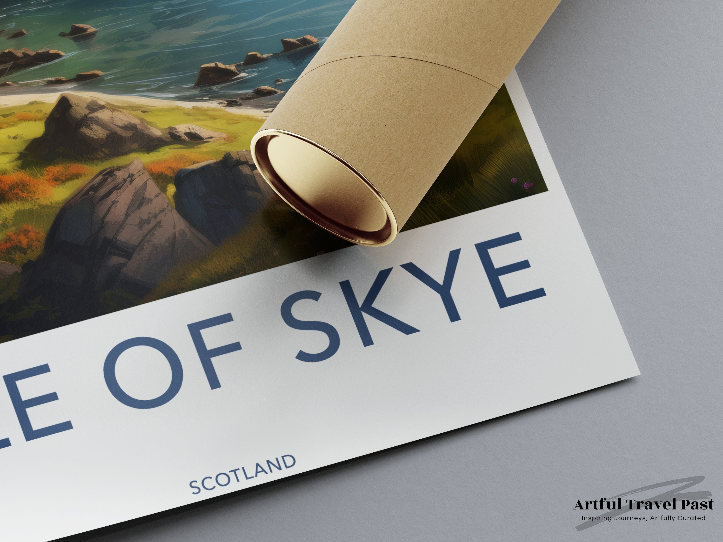 Isle of Skye Framed Poster, Stunning Scotland Landscape, Highland Wall Art, Scenic Nature Print, Home Decor, Travel Photography