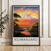 Kilimanjaro Wall Art, Tanzania Art Print, African Landscape, Mountain Sunset Decor, Nature Scenic Poster, Home Office Decor