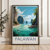 Palawan Wall Art, Philippines Landscape Poster, Coastal Scenic Print, Travel Destination Decor, Nature Inspired Home Decor, Tropical Vibe