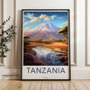 Tanzania Wall Art, Africa Landscape Poster, Mount Kilimanjaro Artwork, Scenic Nature Print, Travel Destination Decor, Home Office Wall