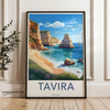 Tavira Portugal Coastal Landscape Wall Art Print, Stunning Beach View Poster, Algarve Wall Decor, Nature's Beauty Home Decor