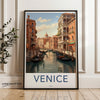 Venice Italy Wall Art Print, Historic Canal Scene, Venetian Gondolas, Beautiful Architecture, Travel Decor, Italy Travel Poster