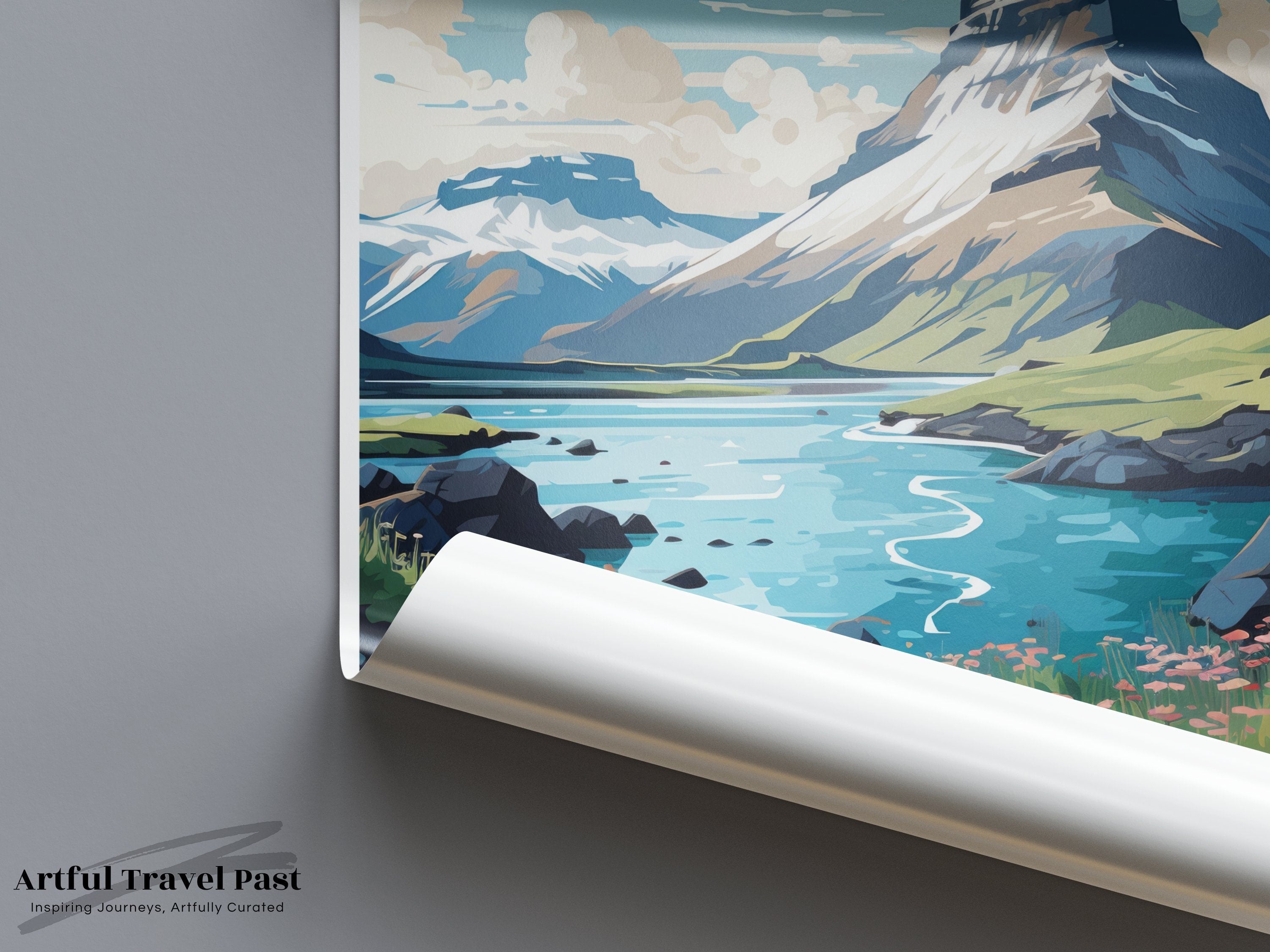 Snaefellsnes Iceland Wall Art, Scenic Landscape Print, Stunning Nature Decor, Nordic Art Poster, Travel Inspired Artwork